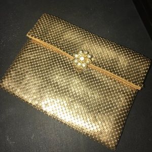 Whiting and Davis Gold Wallet/Xtra Sm Clutch